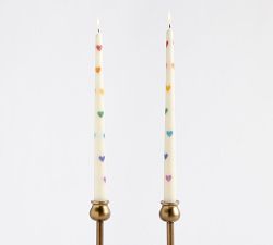 Pattern Taper Candles - Set of 2