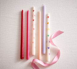 Pattern Taper Candles - Set of 2