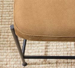 Layton Leather Metal Stool