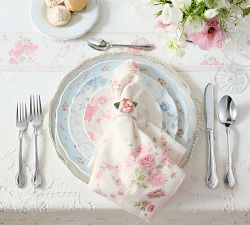 LoveShackFancy Floral Printed Table Runner