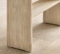 Cayman Concrete &amp; Eucalyptus Outdoor Console Table (52")