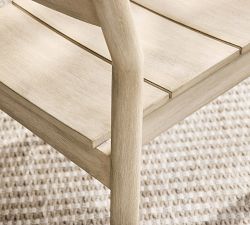 Cayman Eucalyptus Outdoor Stackable Dining Chair