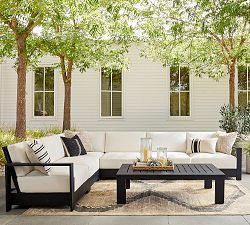 Malibu Metal Platform 6-Piece Outdoor Sectional (140")