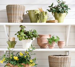 Monterey Woven Round Planters