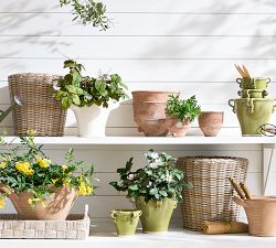 Monterey Woven Round Planters