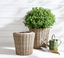 Monterey Woven Round Planters