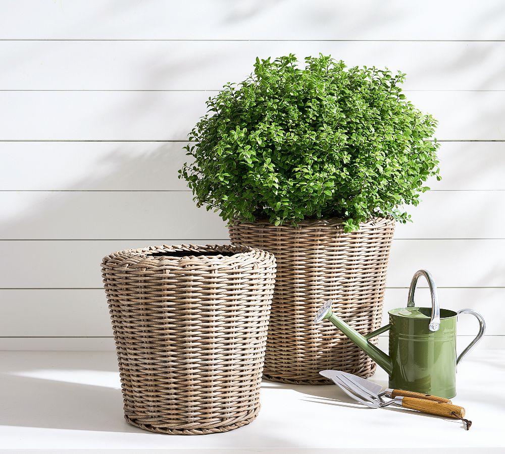 Monterey Woven Round Planter - Large