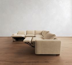 Westlake Leather Power Reclining L-Shaped Sectional (121")