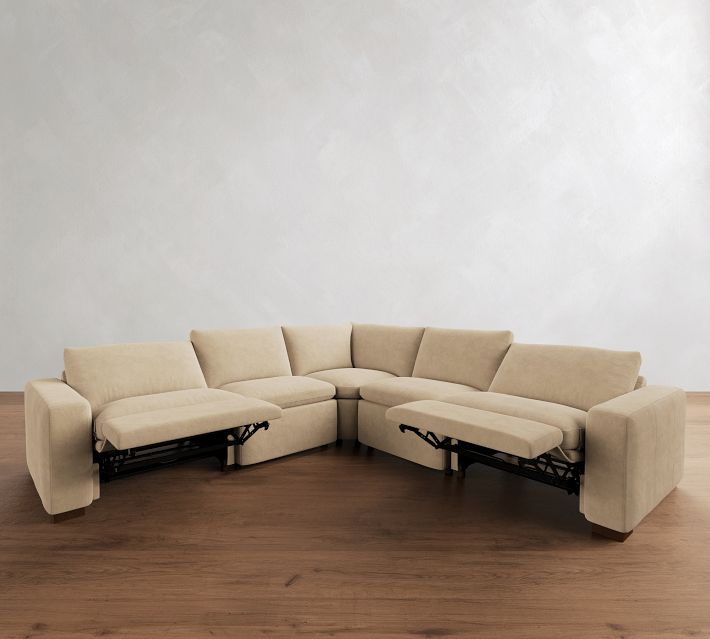 Westlake Leather Power Reclining L-Shaped Sectional (121