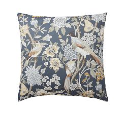 Open Box: Bloom Floral Sateen Sham, Euro, Set of 2 - Blue