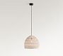Flora Rattan Pendant (19"-23")