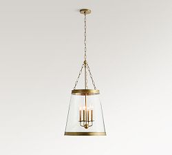 Elizabeth Glass Tapered Pendant (18")