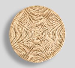 Tava Handwoven Rattan Round Placemats - Set of 4