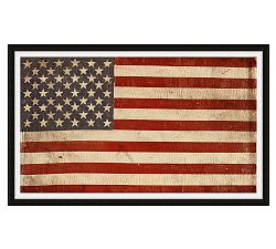 Open Box: American Flag Framed Print (44"W x 27"H)