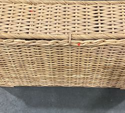 Open Box: Aubrey Handwoven Oversized Lidded Basket - Natural