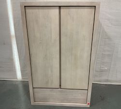 Open Box: Cayman Wood Armoire (34") - Biscotti