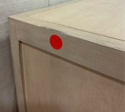 Open Box: Cayman Wood Armoire (34") - Biscotti