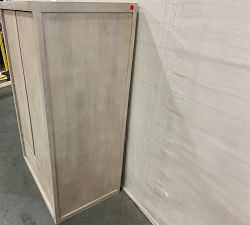 Open Box: Cayman Wood Armoire (34") - Biscotti