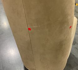 Open Box: Layton Fully Leather Dining Chair - Leather Nubuck Sand