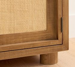 Catalina Cane Tall Storage Cabinet (36")