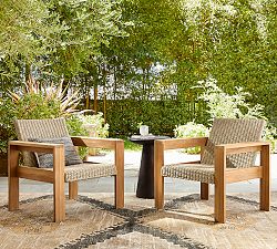 Malibu Teak &amp; Rope Outdoor Lounge Chair