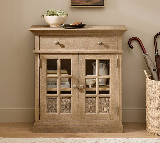 Rustic Reclaimed Wood Storage Cabinet | Pottery Barn