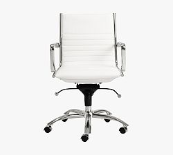 Fowler Low Back Swivel Desk Chair | Pottery Barn