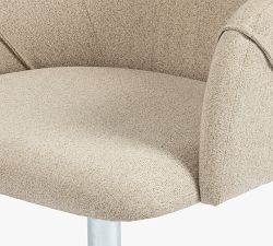 Colusa Upholstered Swivel Desk Chair