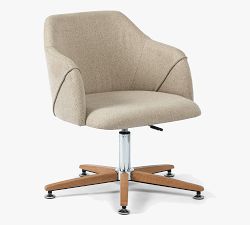 Colusa Upholstered Swivel Desk Chair