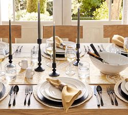 Lena Medallion Organic Cotton Table Runner