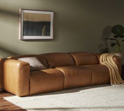 Lennox 3-Piece Leather Power Reclining Grand Sofa (121")