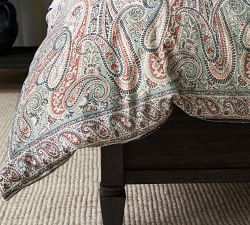 Quinn Paisley Linen Cotton Sham