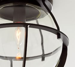 Rollins Outdoor Recycled Glass Flush Mount (10")