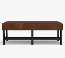 Clyde Leather Ottoman