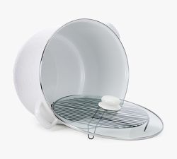 Golden Rabbit White Enamel Stock Pot, 18-Qt