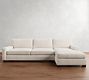 Turner Square Arm Chaise Sectional (103"&ndash;128")