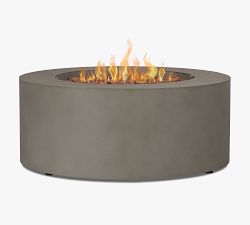 Burrows Steel Round Propane Fire Pit Table with Lid Cover (36")