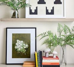 Faux Small Glass Composed Fern