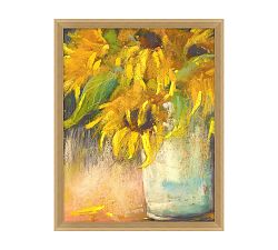 Sunflower in Pastels Framed Print