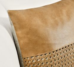 Caia Toscano Leather Pillow Cover