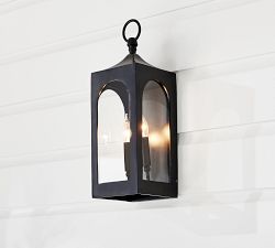 Caleb Outdoor Metal Lantern Sconce (20")
