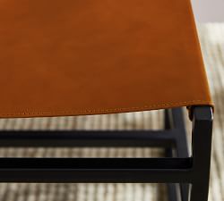 Hardy Leather Accent Stool