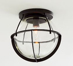 Rollins Outdoor Recycled Glass Flush Mount (10")