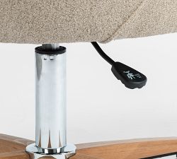 Colusa Upholstered Swivel Desk Chair