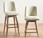 Layton Upholstered Swivel Stool