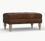 Martin Small Leather Ottoman
