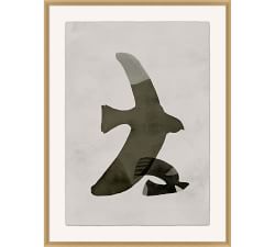 Neutral Flock Framed Print