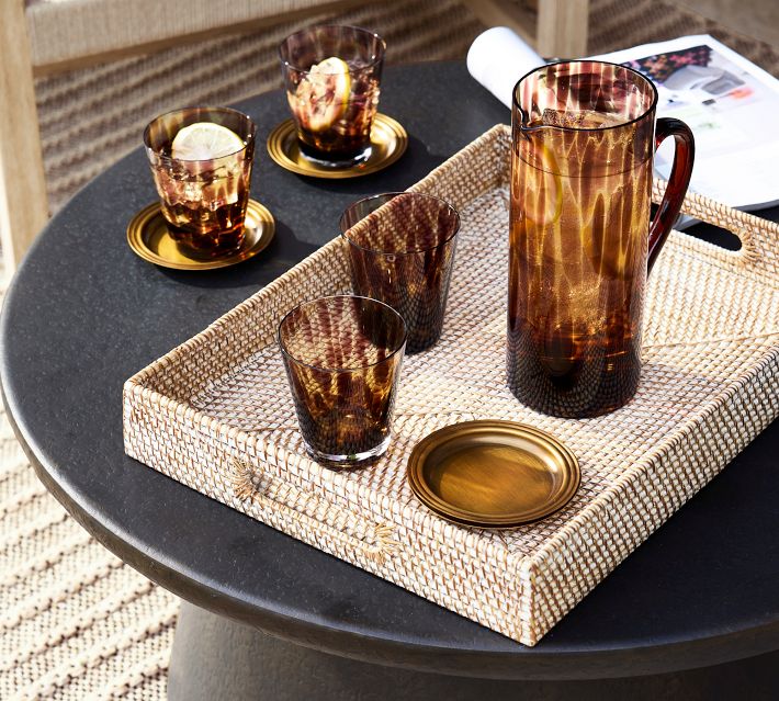 Bleecker Metal Bar Coasters - Set of 4 | Pottery Barn