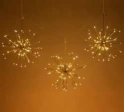 Starburst Lit LED Hanging Branches - Set of 3