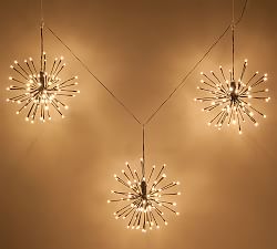 Starburst Lit LED Hanging Branches - Set of 3